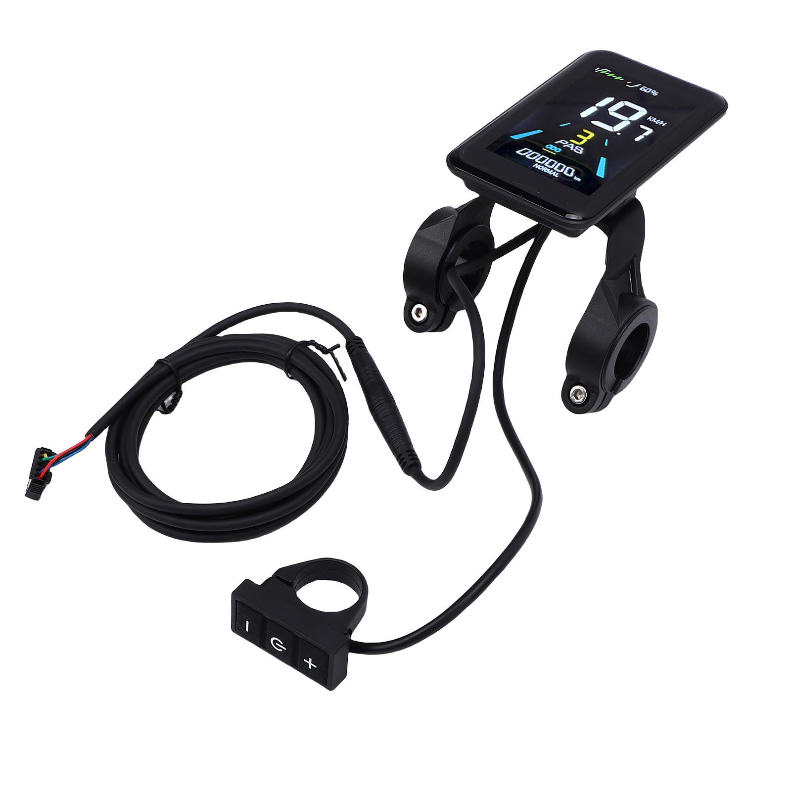 Elektrisches Fahrrad LCD Display Panel 24V 36V 48V 5-adrig Farbdisplay Roller LCD Display Armaturenbrett mit Verlängerungskabel