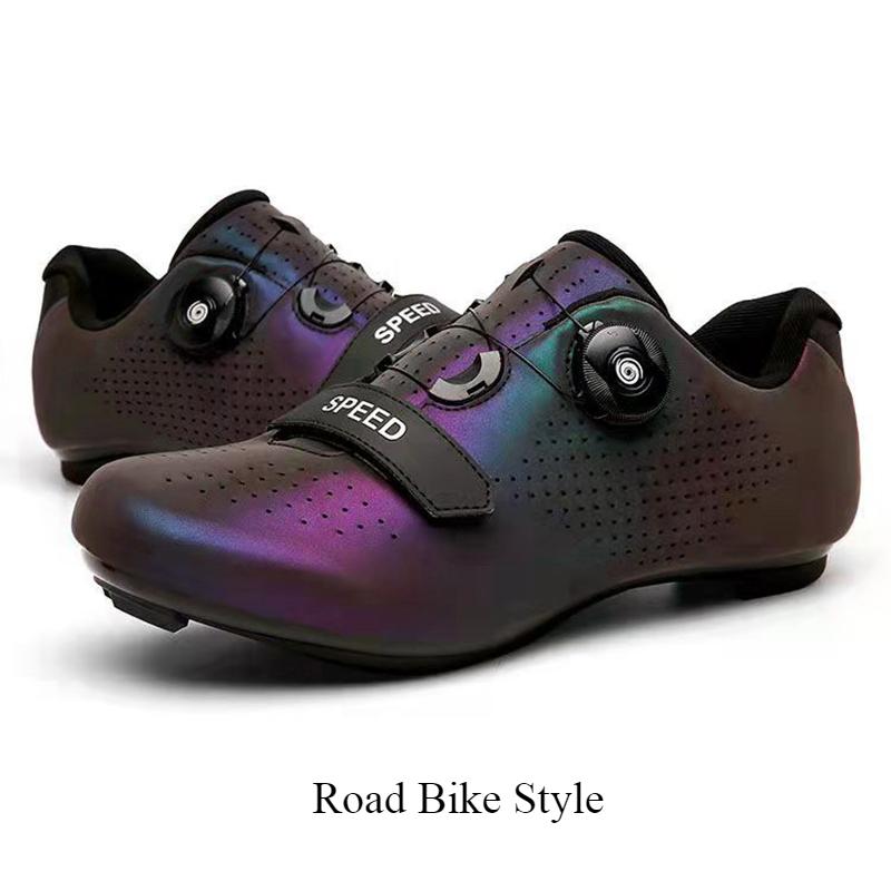 Neu Road Lock Schuhe Radfahren Schuhe Männer Und Frauen Berg Lock Schuhe Fahrrad Schuhe Outdoor Power 40 bunt