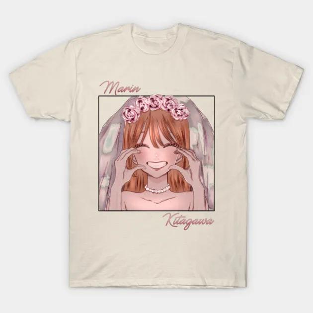 Mein Dress-Up Darling Marin Kitagawa Abendkleid Anime Grafik T-Shirt Unisex Lässige Baumwoll-T-Shirts XXXL