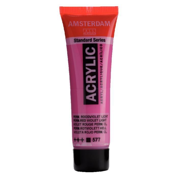 Acrylfarbe - Amsterdam - Standard - 20 ml - Permanent Viola Hellrostrot - Gemischt
