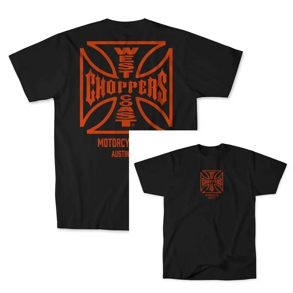 West Coast Chopper Grafik Sommer Heißer Verkauf Herren und Damen Extra Groß Y2k Street Wear Lässiges Bequemes T-Shirt 5XL bunt