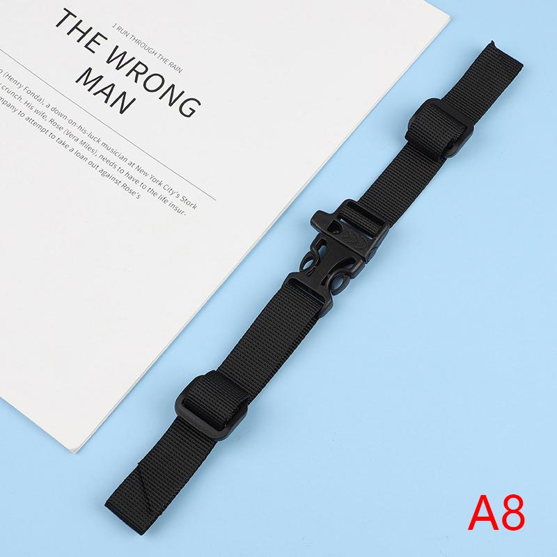 Rutschfester Rucksack-Brusttaschengurt, verstellbarer Schultergurt für Tasche, Outdoor-Camping-Taschen, Riemen, Rucksack-Zubehör schwarz