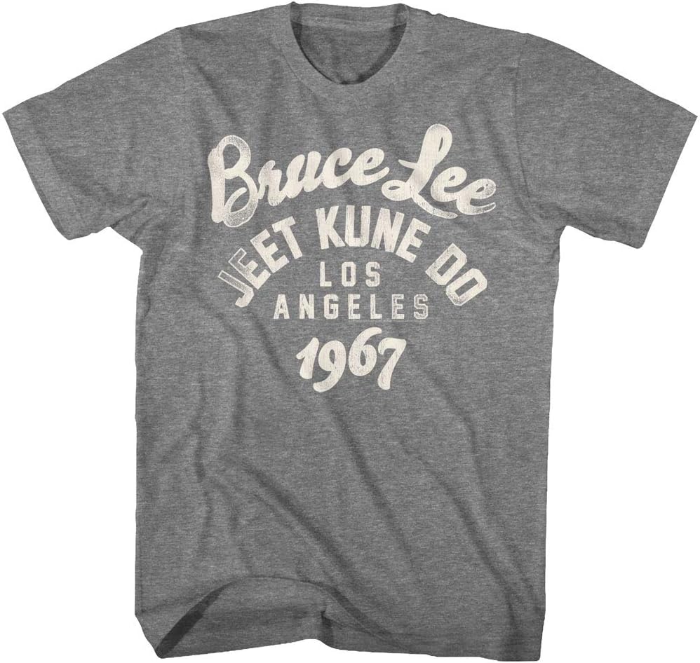 Bruce Lee Hongkong Chinesische Kampfsport-Ikone Jeet Kune Do LA 1967 T-Shirt Tee M bunt