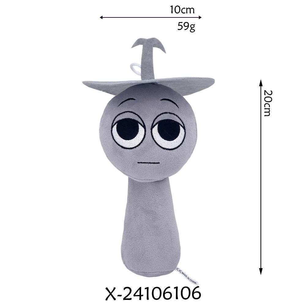 2025 Neue Sprunki Plüschtiere Weiche Rhythmusbox Plüschpuppen Stoffspielzeug Spiel-Merchandise Plüschtiere für Kinder Geburtstags-Weihnachtsgeschenke 20cm mandel