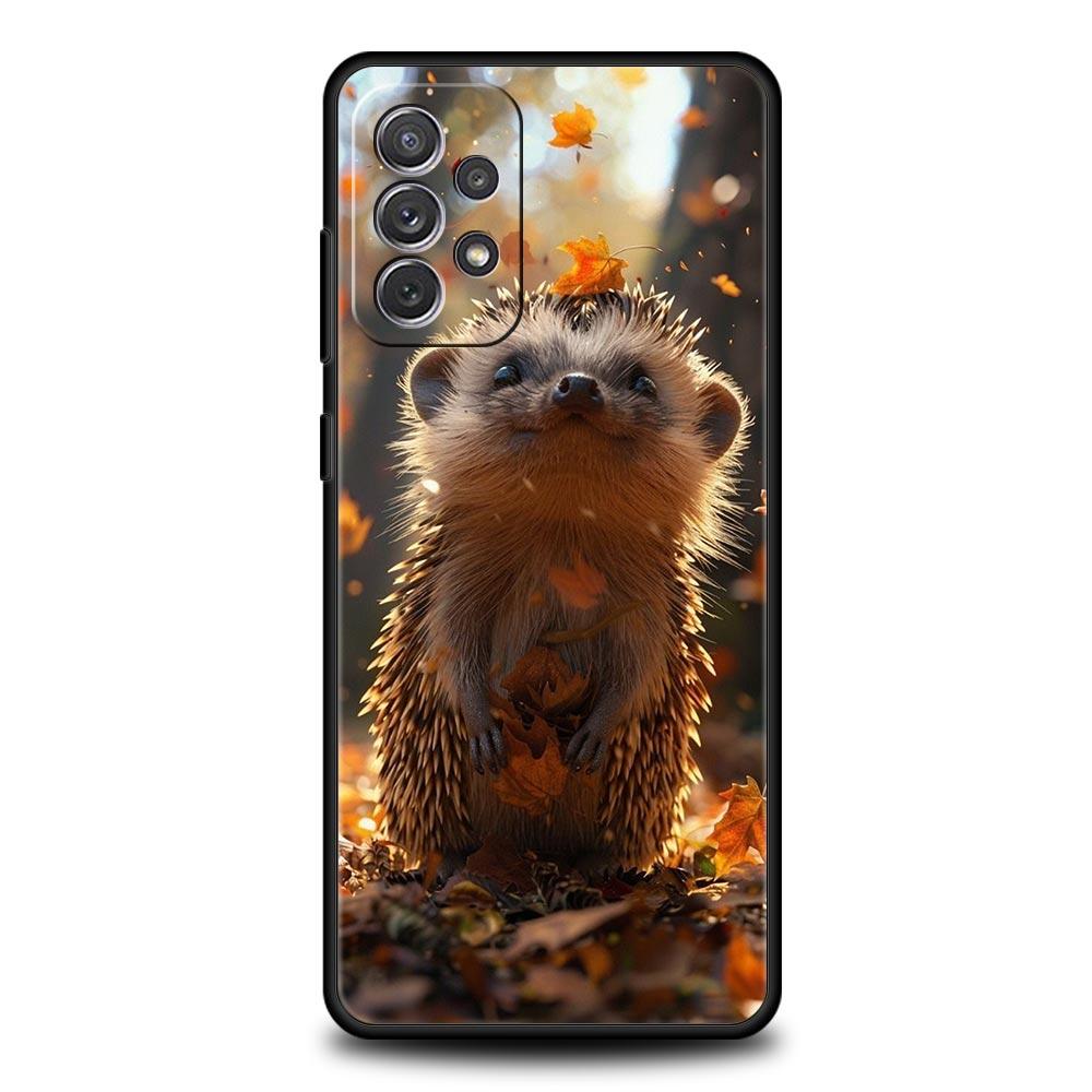 Süße kleine Igel Handyhülle für Samsung Galaxy A15 A13 A51 A71 A41 A31 A21S A03S A05 A35 A55 A23 A25 A33 A53 A73 5G Cover Galaxy A71
