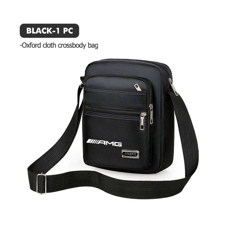 Für Mercedes Benz Oxford Herren Umhängetasche Crossbody Handtasche Lässig Handtasche AMG W204 W205 W203 W211 W201 W210 W108 W124 W126 PV1 black