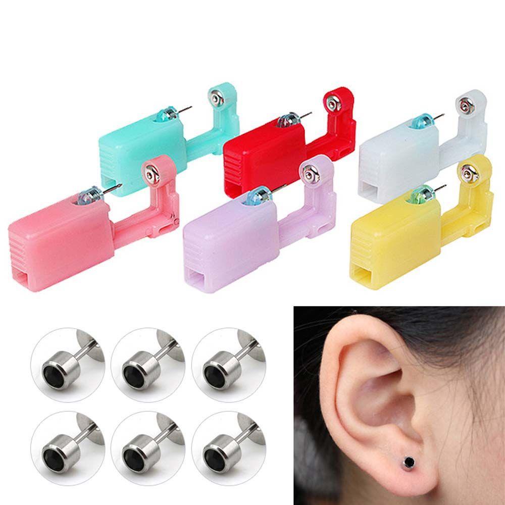 Tragus Nase ohne Schmerzen Einweg-Nasen-Ohr-Piercing-Werkzeug Stahl-Helix-Piercing-Ohrring-Piercer-Maschine 1 pcs tool with 1 pcs ear stud-02