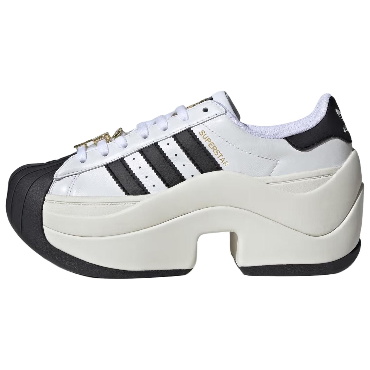 Adidas Originals Superstar Classic Bequeme Lifestyle-Sneaker Unisex-Sneaker Schwarz Weiß JR9895 35⅔