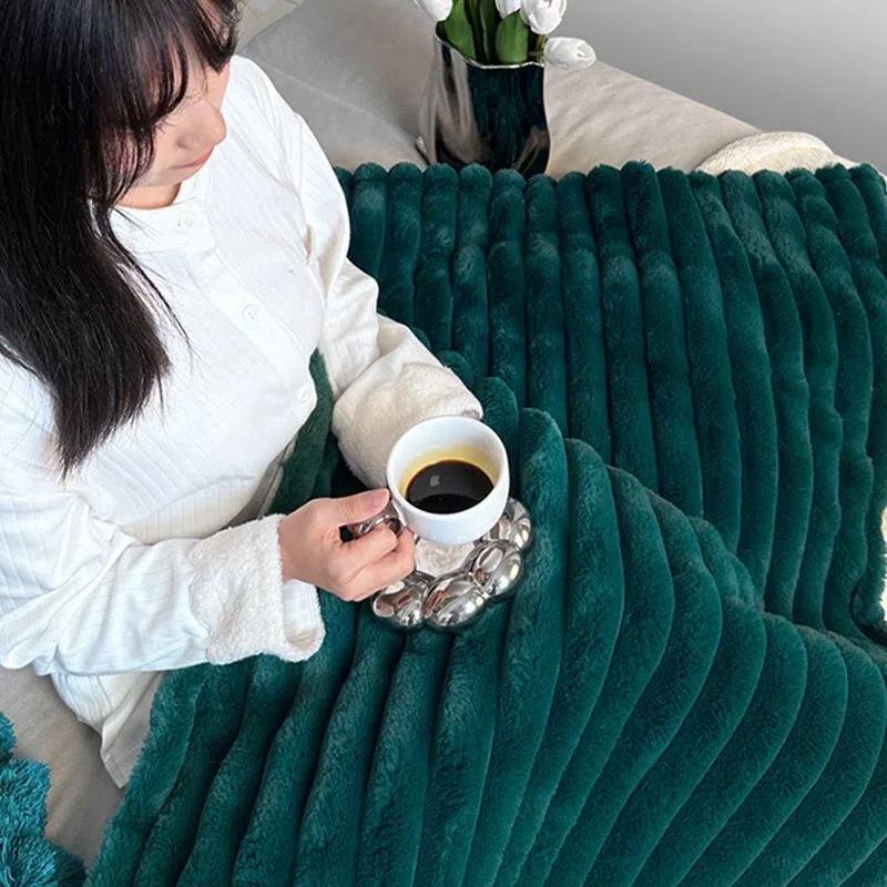 Heizdecke, Schalbezug, Decke, warme Körperdecke, Beinabdeckung, Bürosofa, elektrische Heizdecke, einstellbare Temperatur, Heizdecke 110×80cm dunkelgrüne