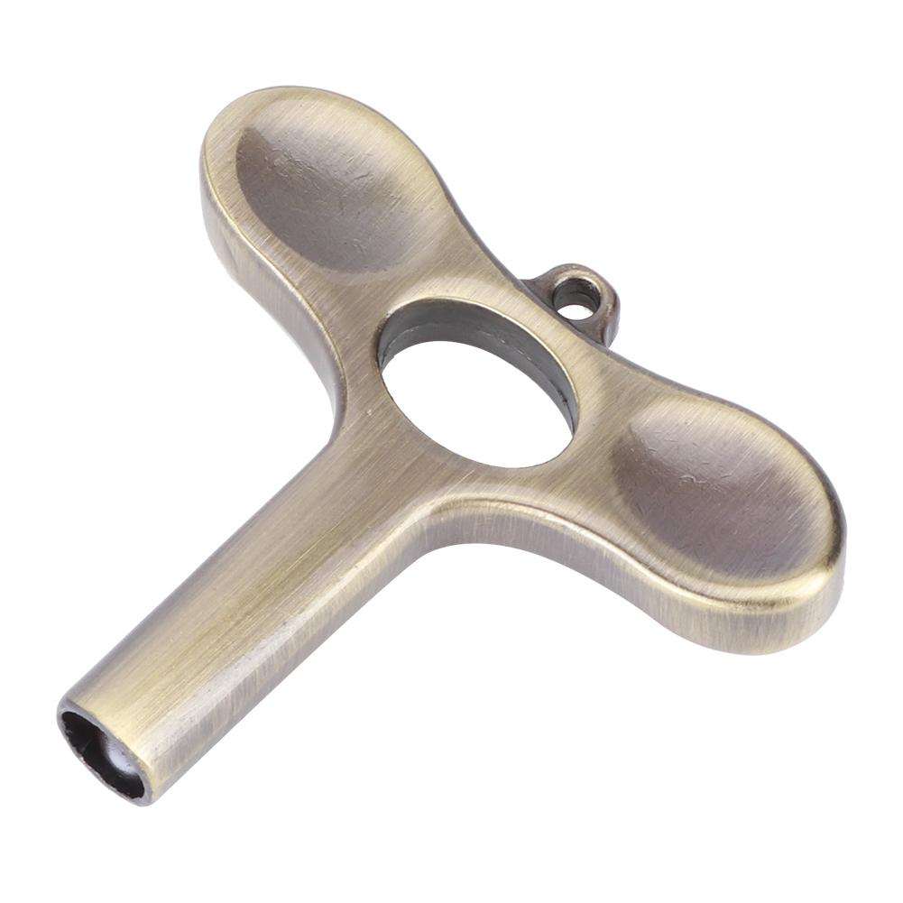 Trommel-Einstellschlüssel, T-förmiger Stimmschlüssel, Vierkantsockel, Zubehör für Musikinstrumente(Bronze ) messing antik