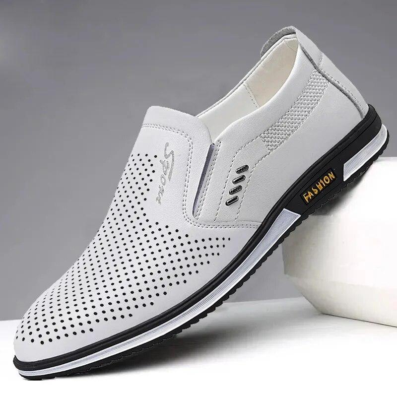 Schuhe für Herren Designer-Loafer Hochwertige Mokassins für Erwachsene Herren-Fahrschuhe Herrenschuhe Formelle Herrenschuhe 43 kühle weiße