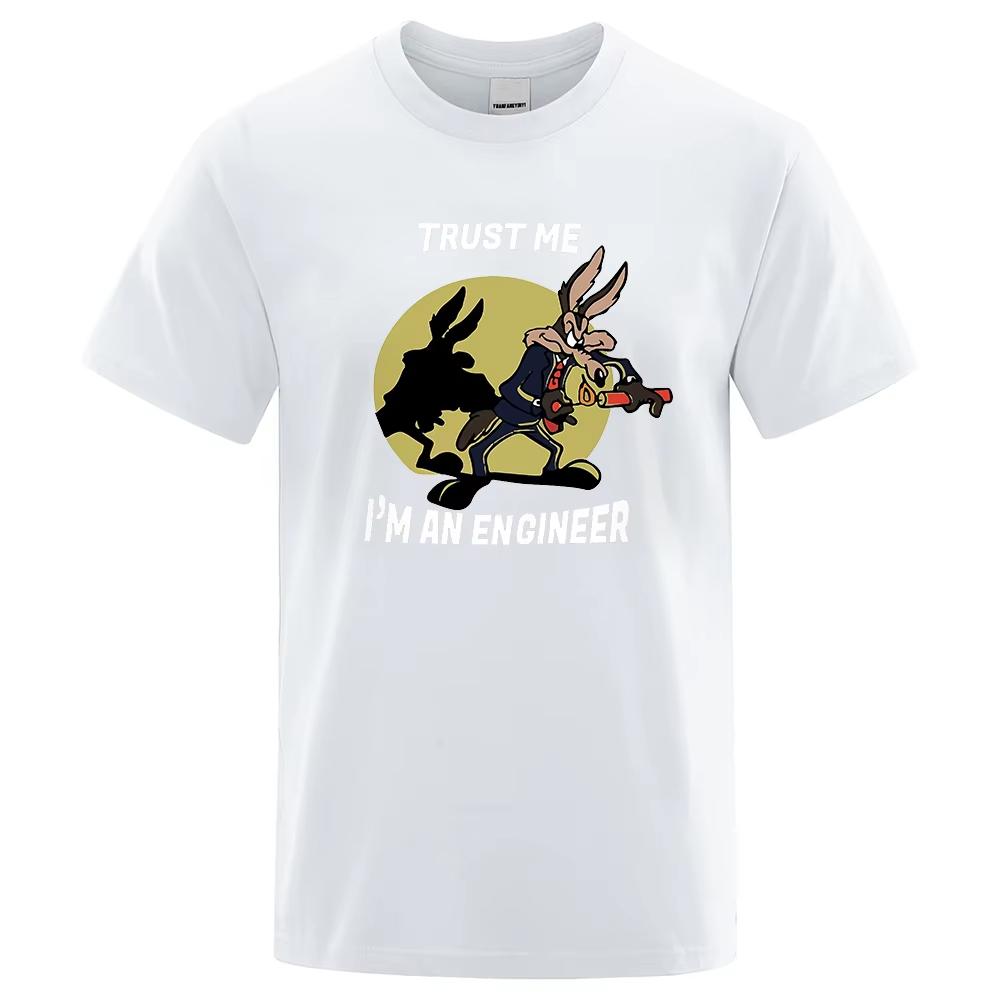 Herren Trust Me Im An Engineer T-Shirt Reines Baumwoll-Vintage-T-Shirt 2026 Neues Baumwoll-T-Shirt für Herren Herren Sport-T-Shirt 4XL