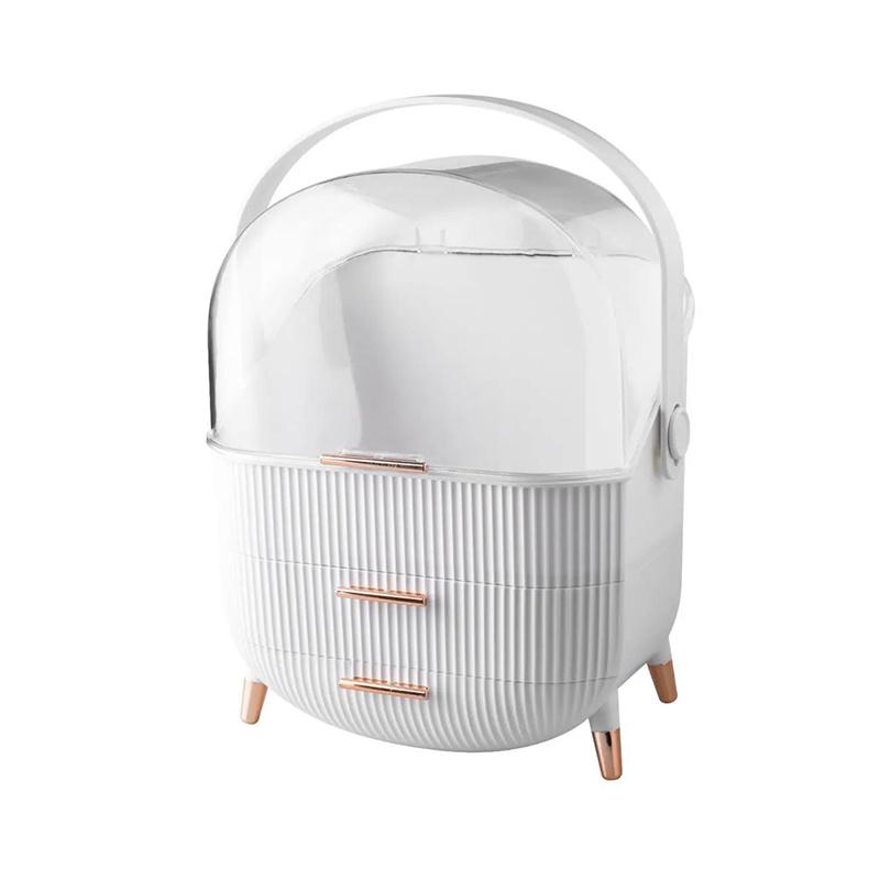 Make-up Kosmetik Desktop Organizer Aufbewahrungsbox Schublade Große Kapazität Schmuck Nagellack Behälter Tragbare Kosmetik Organizer Box 28.6*18.5*37cm