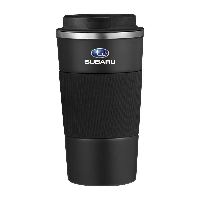 Edelstahl Gazoo Racing Emblem Kaffee Thermosflasche Thermobecher Für Subaru Forester impreza Outback Legacy Tribecacar WRC XV Autozubehör schwarz