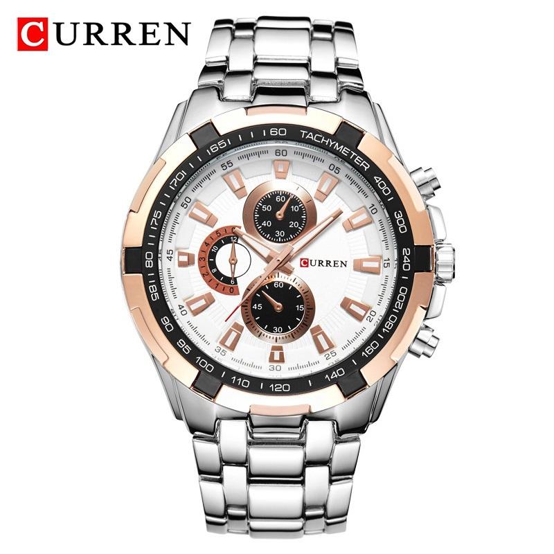 CURREN Marke Luxus Uhren Männer Sport Business Casual Quarz Armbanduhren Militär Armbanduhr wasserdicht 8023