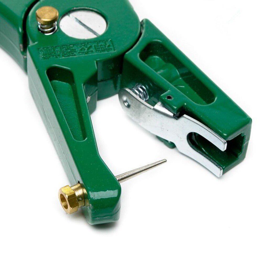 Grüne Ohrmarkenzange, Schwein, Kuh, Schaf, Etikettenklemme, Bauernhof, Vieh, Fütterung, Identifizierungswerkzeug, Tier-ID-Zange, Tierbedarf, 1 Stück