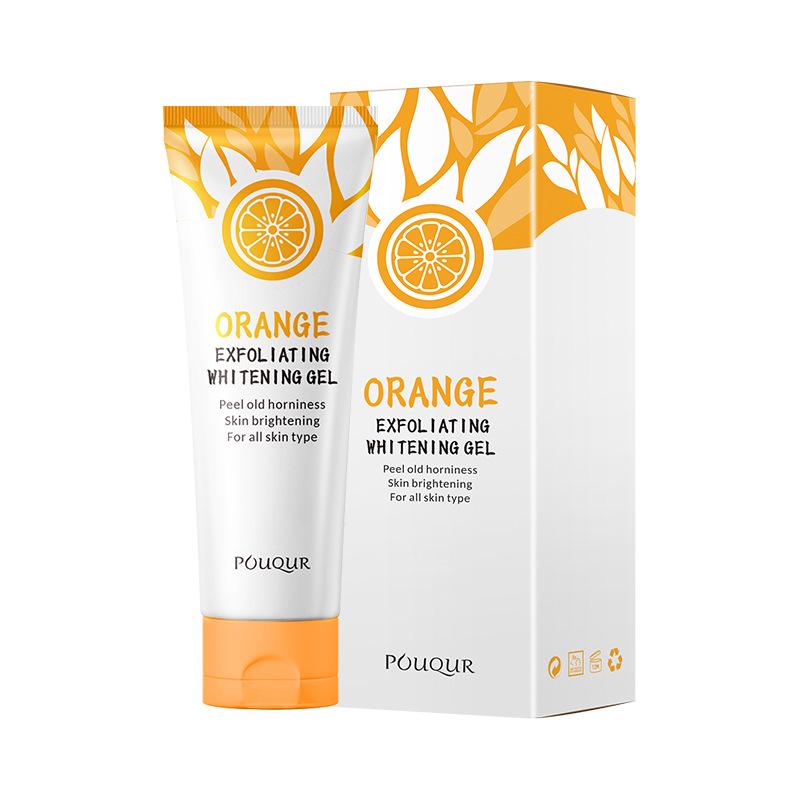 Orange Feuchtigkeitsspendendes Peeling-Gel für Gesicht und Körper, Tiefenreinigung, abgestorbene Hautzellen, Peeling-Gel 50g Gel orange