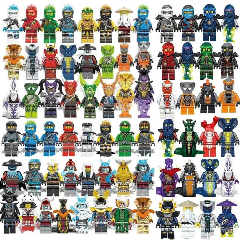 72 STÜCKE Ninjago Passt Lego Set Ninjago CUSTOM Passt Lego Minifiguren Bausteine Set 72PCS