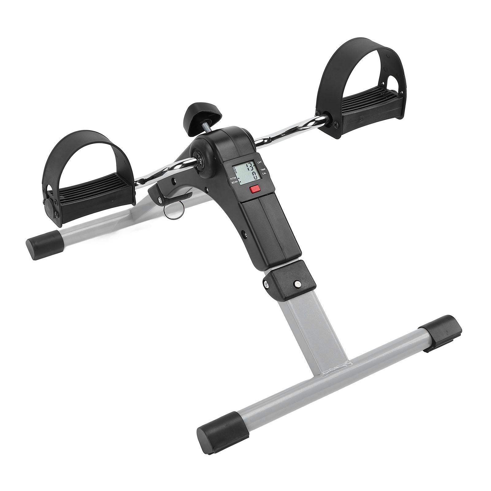 Unter-Schreibtisch-Fahrrad-Pedal-Trainer Stahl Klappbares Mini-Heimtrainer Tragbarer Fuß-Heimtrainer mit Digital