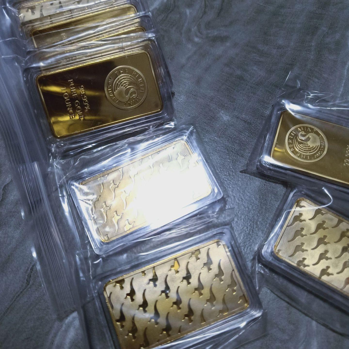 Australien-Gedenk-Sammel-Souvenirs-Goldbarren-Münzen as the picture