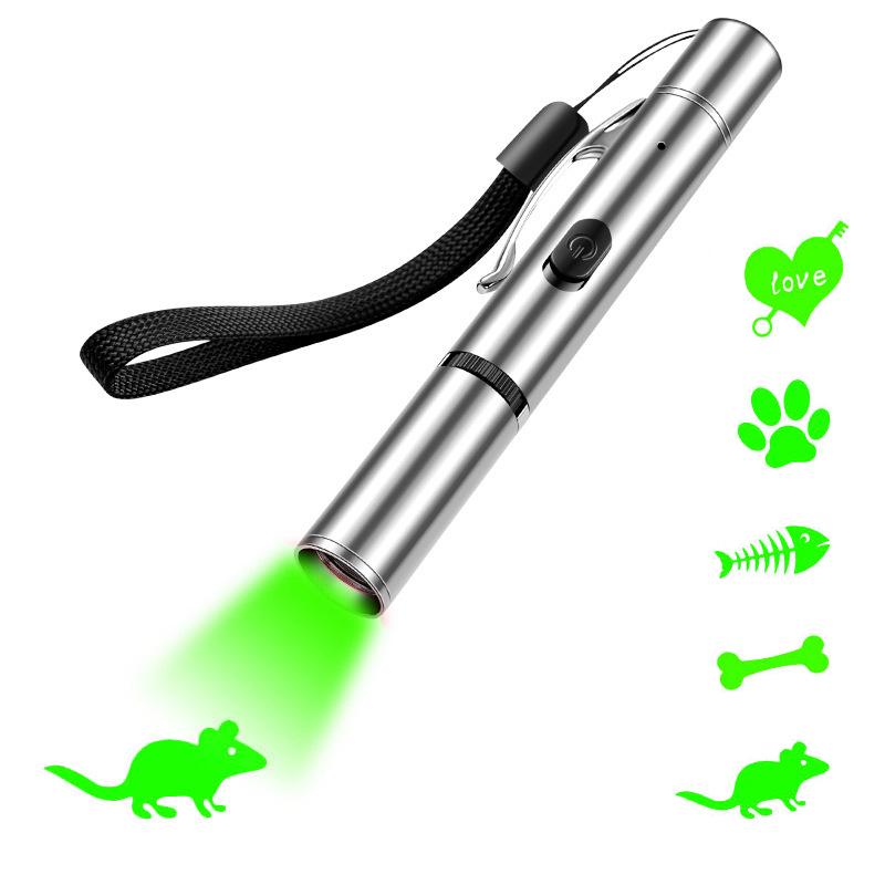 LED-Projektionslampe, lustiger Katzen-Stick, Laserlicht-Zeigerstift, interaktives Haustierspielzeug 2
