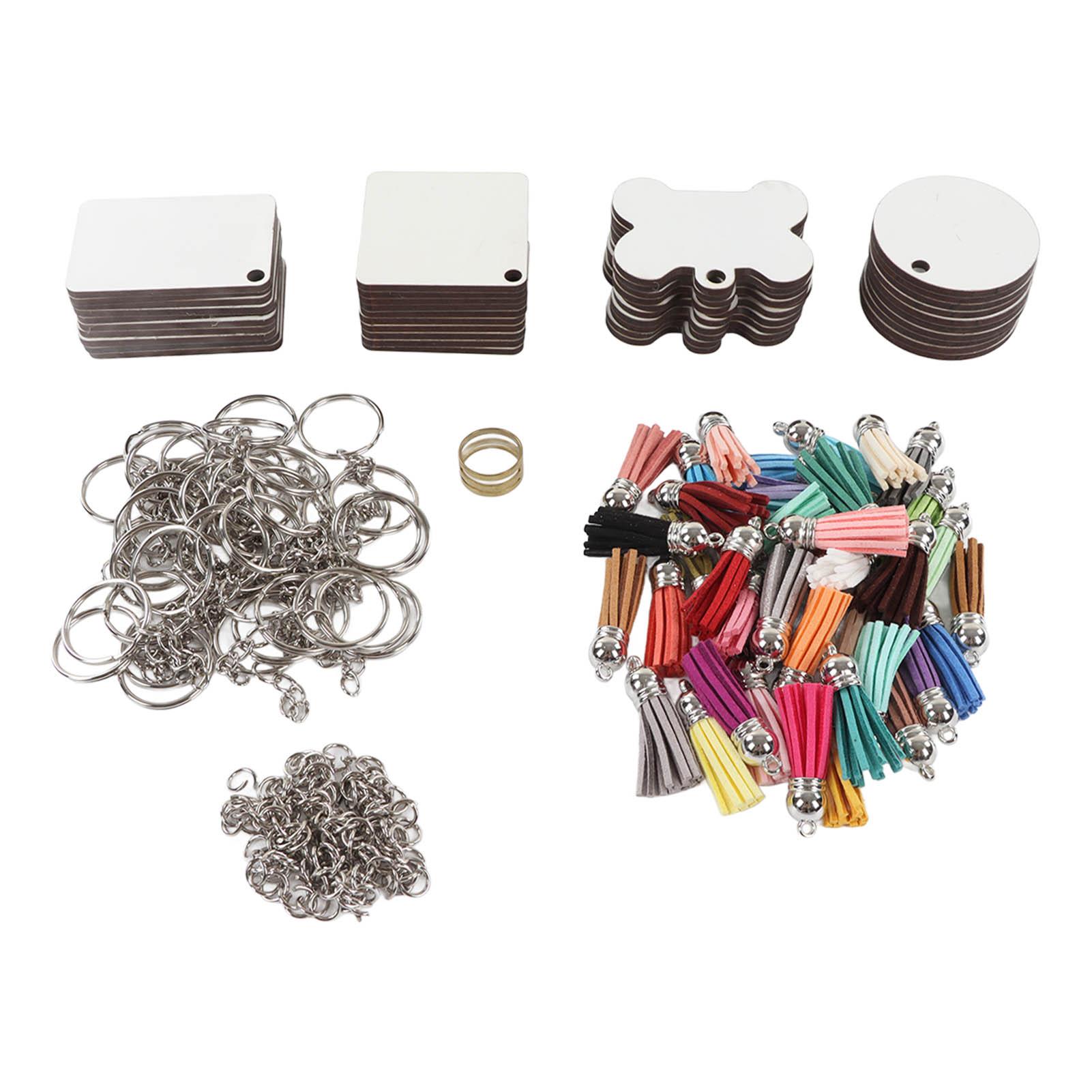 201 Stück Sublimations-Schlüsselanhänger-Rohlinge Doppelseitiger Druck Verbessern die praktischen Fähigkeiten Wärmeübertragung