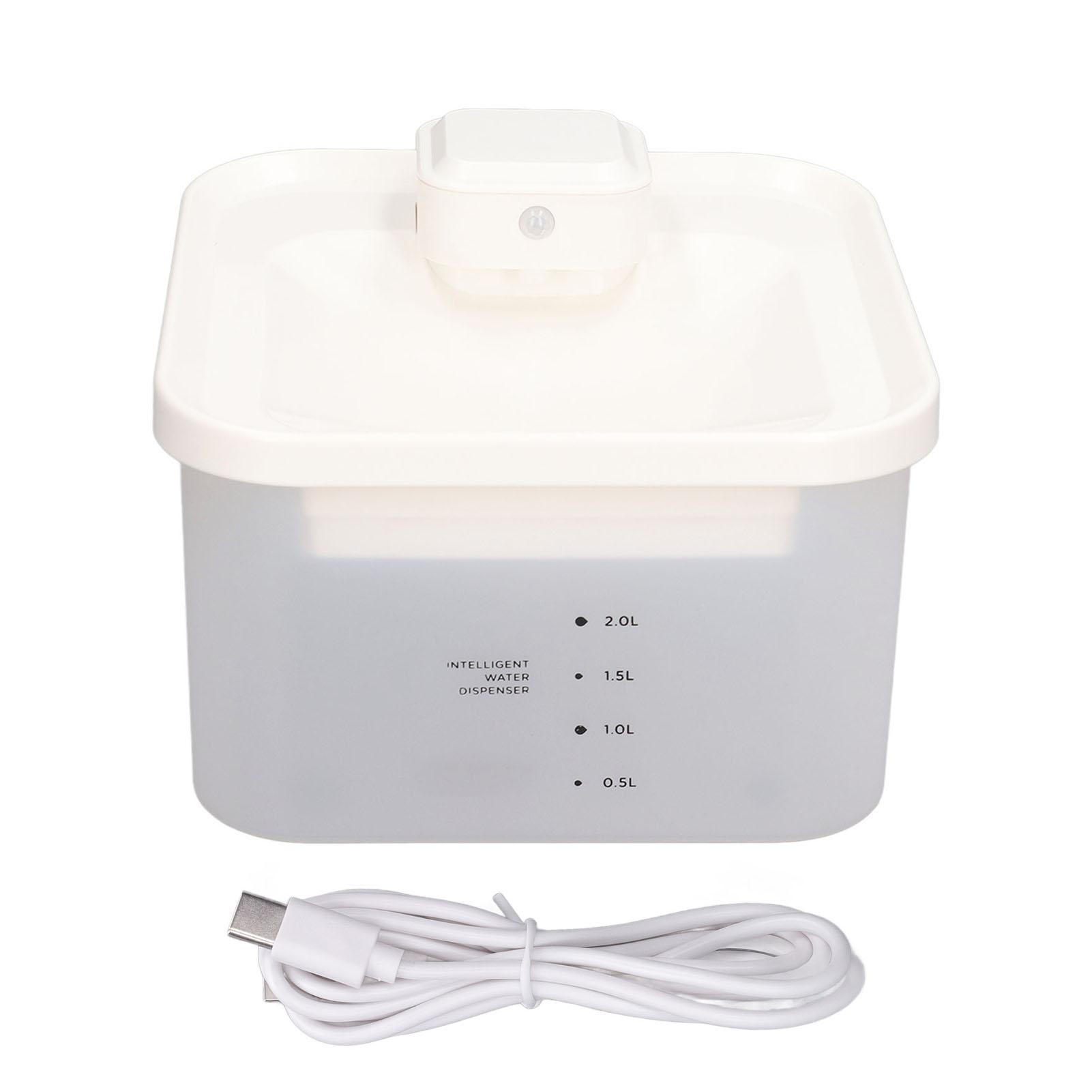 Kabelloser Haustier-Wasserspender Automatischer Sensorischer Haustier-Wasser Ultra Leise Intelligent UV-Reinigung Haustier