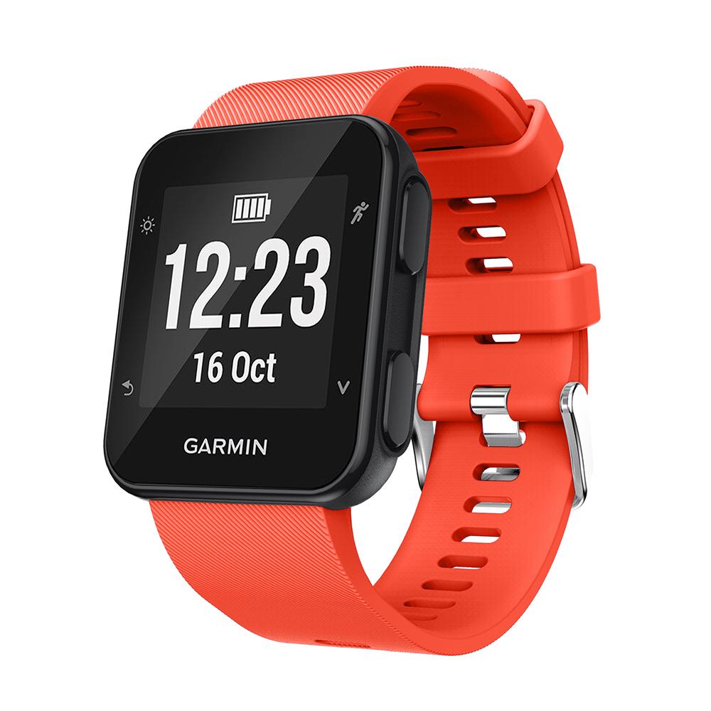 Armband für Garmin Forerunner 35 30 Smartwatch Ersatzarmband Uhrenarmband Armband Silikon Weiches Band Armband Neu orange