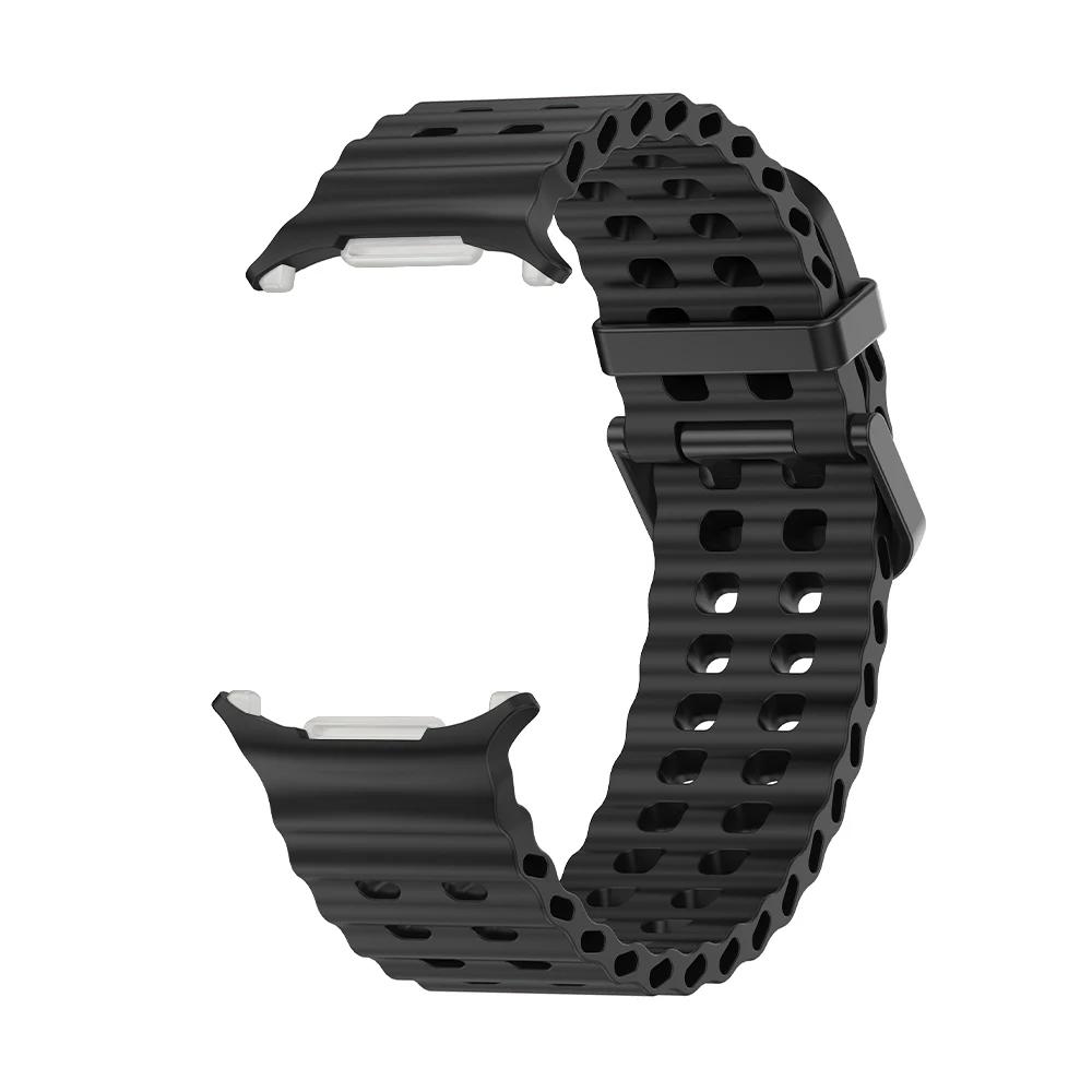 Atmungsaktives Armband für Samsung Galaxy Watch Ultra 47 mm Silikon-Smart-Armband Armband Armband Watch7 Zubehör Hülle Galaxy Watch Ultra