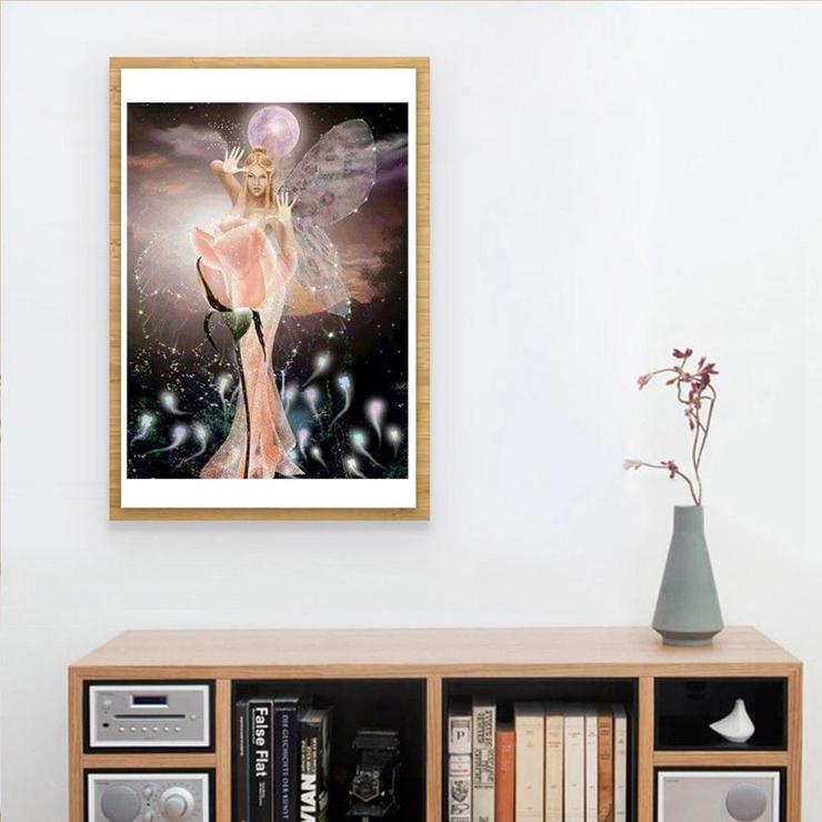 Diamant-Stickerei, Rosen- und Fee-Handarbeit, Diamant-Mosaik, Kreuzstich-Sets zum Sticken 20X30CM