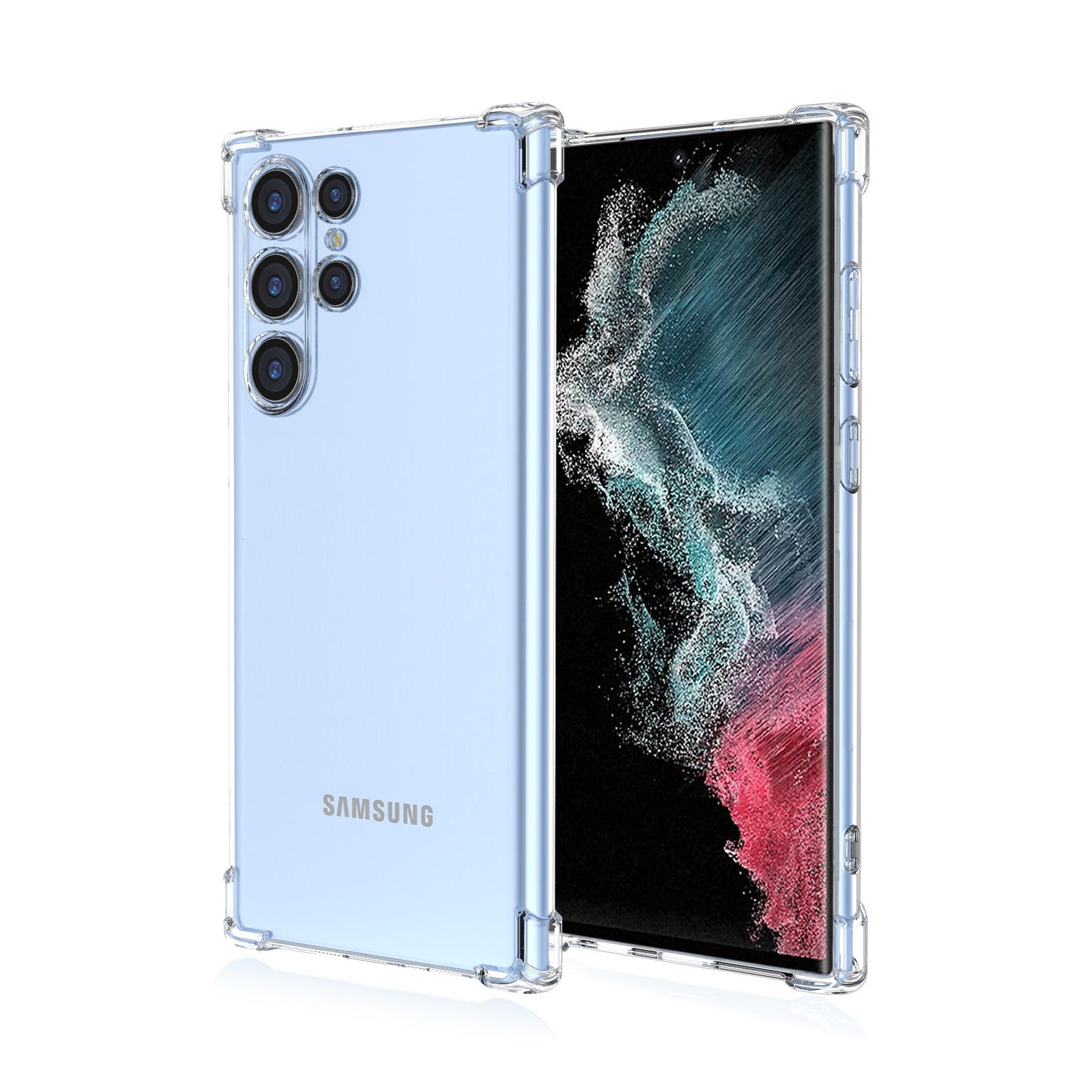 Klare, süße Handyhülle mit Farbverlauf, schlanke, kratzfeste, flexible TPU-Abdeckung, stoßfeste Schutzhülle für Samsung Galaxy S22 5G, S23 FE, S24 Ultra, S23+ Samsung Galaxy S23 Ultra 5G transparent
