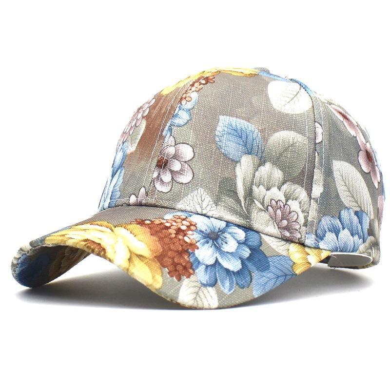 CLIMATE Floral Denim Baseball Cap Hut Frauen Mode Blume Caps Denim Jeans Frauen Tragen Cap Frauen Coole Hut Caps für Frauen Mädchen Fits 56to59cm head