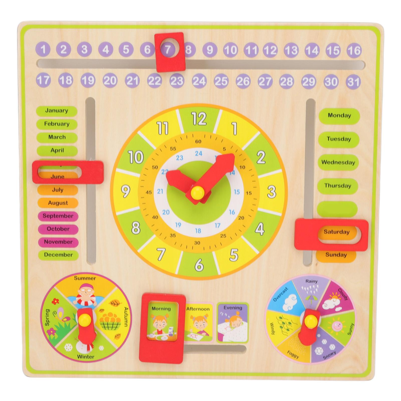 Alles über heute Board Montessori Spielzeug über 3 Jahre Lernmaterial Uhr Datum Frühe Bildung