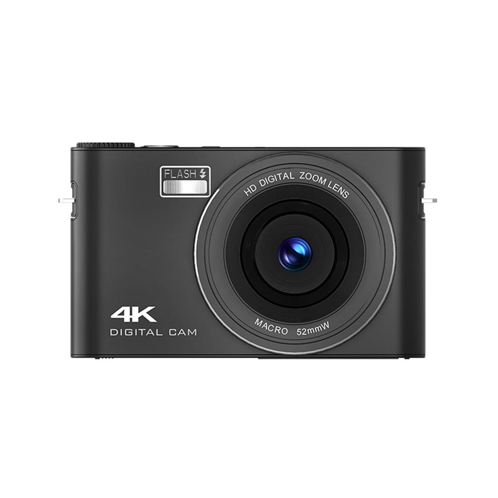 4K Digitalkamera Digitale Videokamera 64MP 3 Zoll IPS Touch Panel Autofokus 18X Digitalzoom schwarz