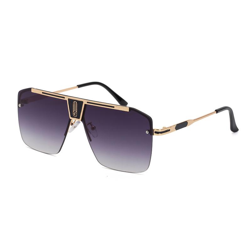 Neue Sonnenbrille mit großem Rahmen für Herren, Sonnenbrille, quadratische Sonnenbrille für Herren
