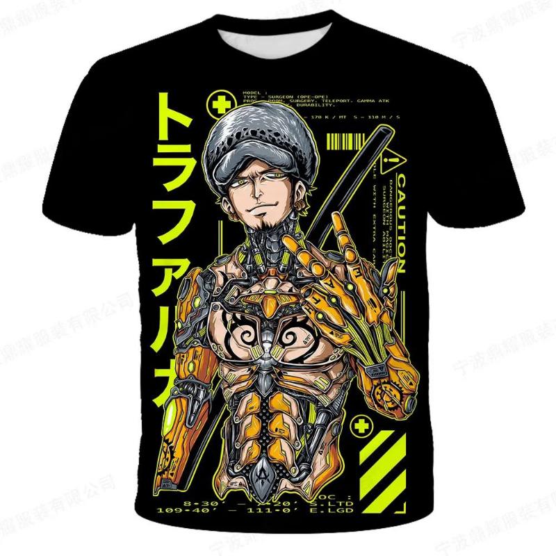 Kinderkleidung Anime One Piece Luffy Gear 5 Cosplay T-Shirt Jungen Jungen Cartoon Tees Kinder Sommer Kurzarm Tops 130