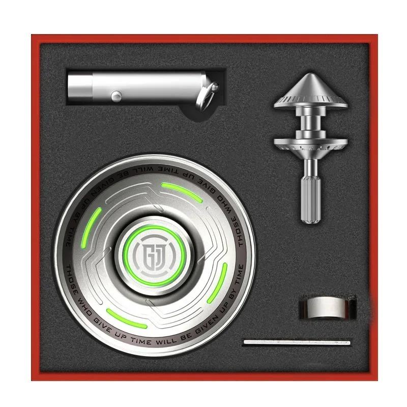 Smart Fidget Spinner Metall Schreibtisch Spielzeug Antistress für Erwachsene Autismus Kinder Fingerspitzen Gyro Cool Stuff Gyroskop UFO silber