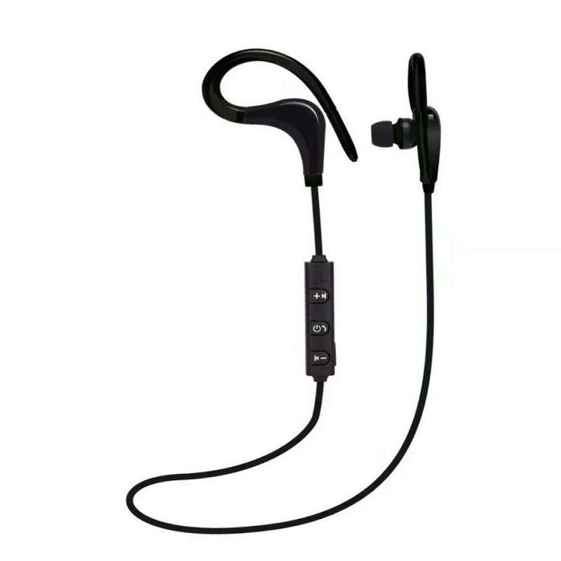 VAORLO Drahtlose Bluetooth-Kopfhörer, Sport-Freisprech-Ohrbügel-Kopfhörer, Lauf-Headset mit Mikrofon schwarz