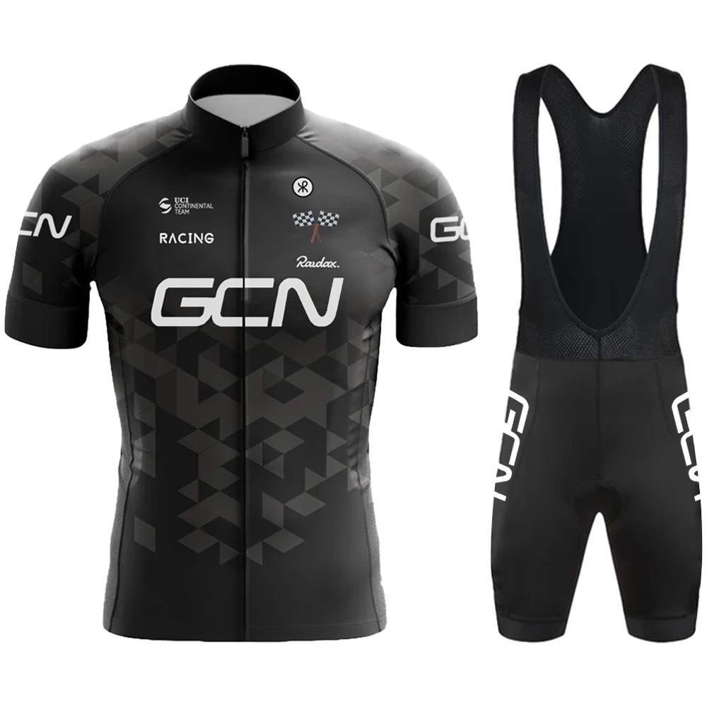 RAUDAX GCN Radtrikot Sets Sommer Herren Kurzarm Fahrradbekleidung Mountainbike Radtrikot Trägerhose Anzug XL