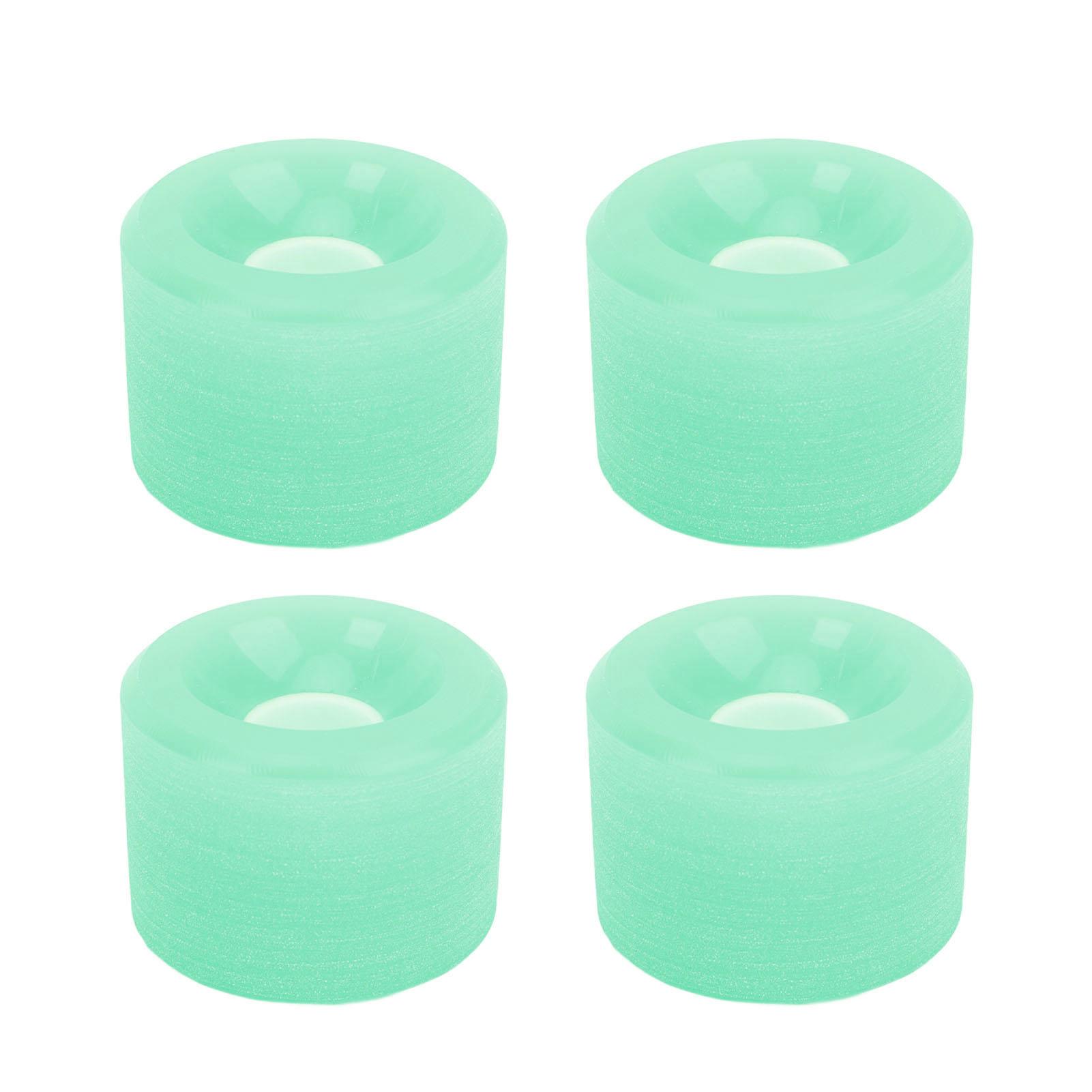 Skateboard-Räder, PU, hohe Härte, schnelle und stabile Longboard-Cruiser-Räder für Rampen, Asphaltstraßen, Grün grün