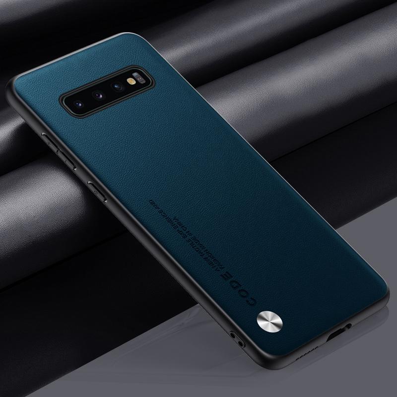Luxus PU Ledertasche Für Samsung Galaxy S10 Plus S10Plus Matte Abdeckung Silikon Schutz Telefon Fall Für Samsung S10 5G Coque S10 grün