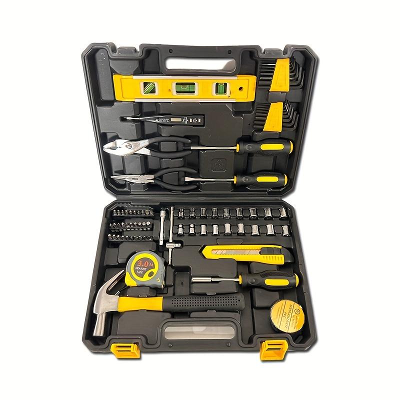 Komplettes Werkzeugset für Heim- und Autoreparaturen – langlebige Handwerkzeuge aus Karbonstahl für Autos, Motorräder, Fahrräder – inklusive stabilem Aufbewahrungskoffer 78pcs