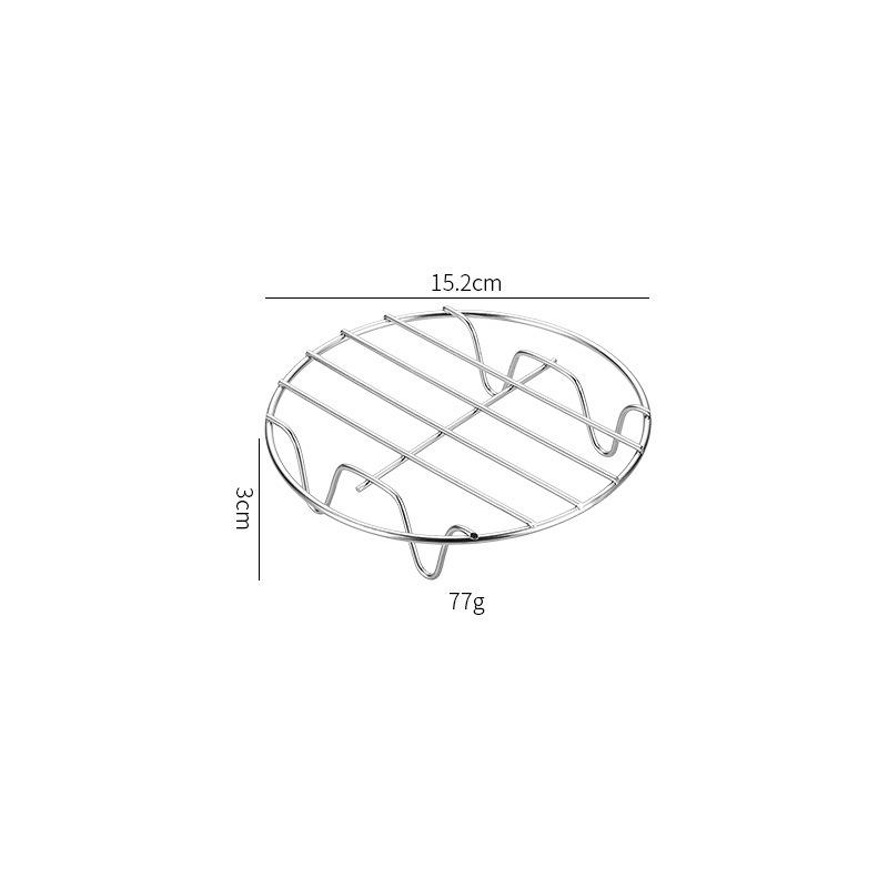 Air Fryer Backen Rack Metall Quadrat/Rund/Rechteck Ofen Grill Racks Airfryer Zubehör D