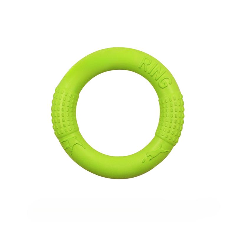 Hundespielzeug für große Hunde, EVA, interaktives Trainingsring-Puller-Resistent für Hunde, fliegende Scheiben, Beißring-Spielzeug für kleine Hunde Small grün