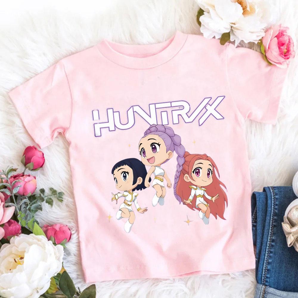 Film Baumwolle Baby Mädchen T-Shirt Kinderbekleidung KPop Dämonenjäger Fans Geschenke Kinderkleidung Mode Lässige Oberteile 100cm