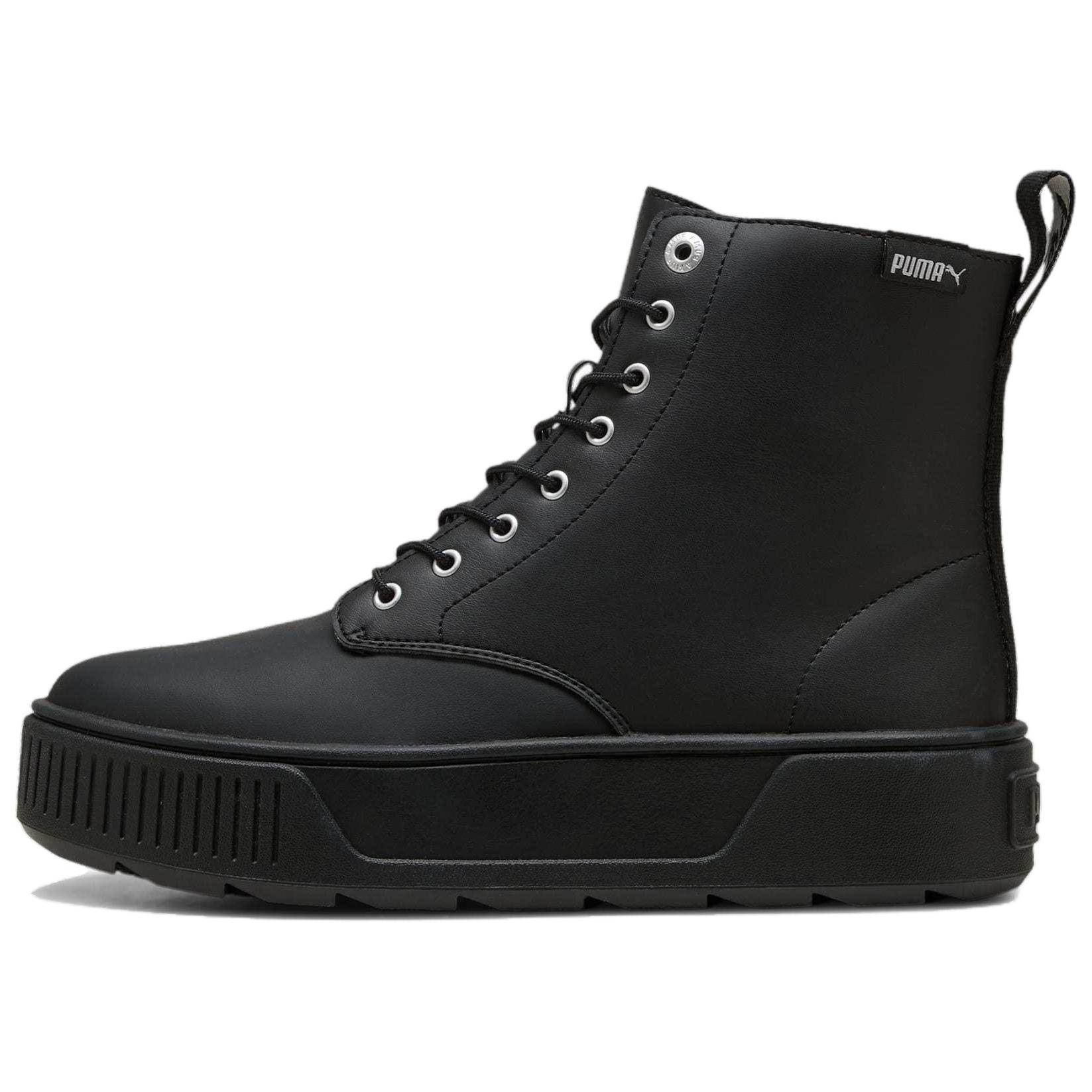 Puma Karmen Fashion Lässig Bequem Vielseitig Stiefeletten Damen Stiefeletten Schwarz 400883-01 35.5