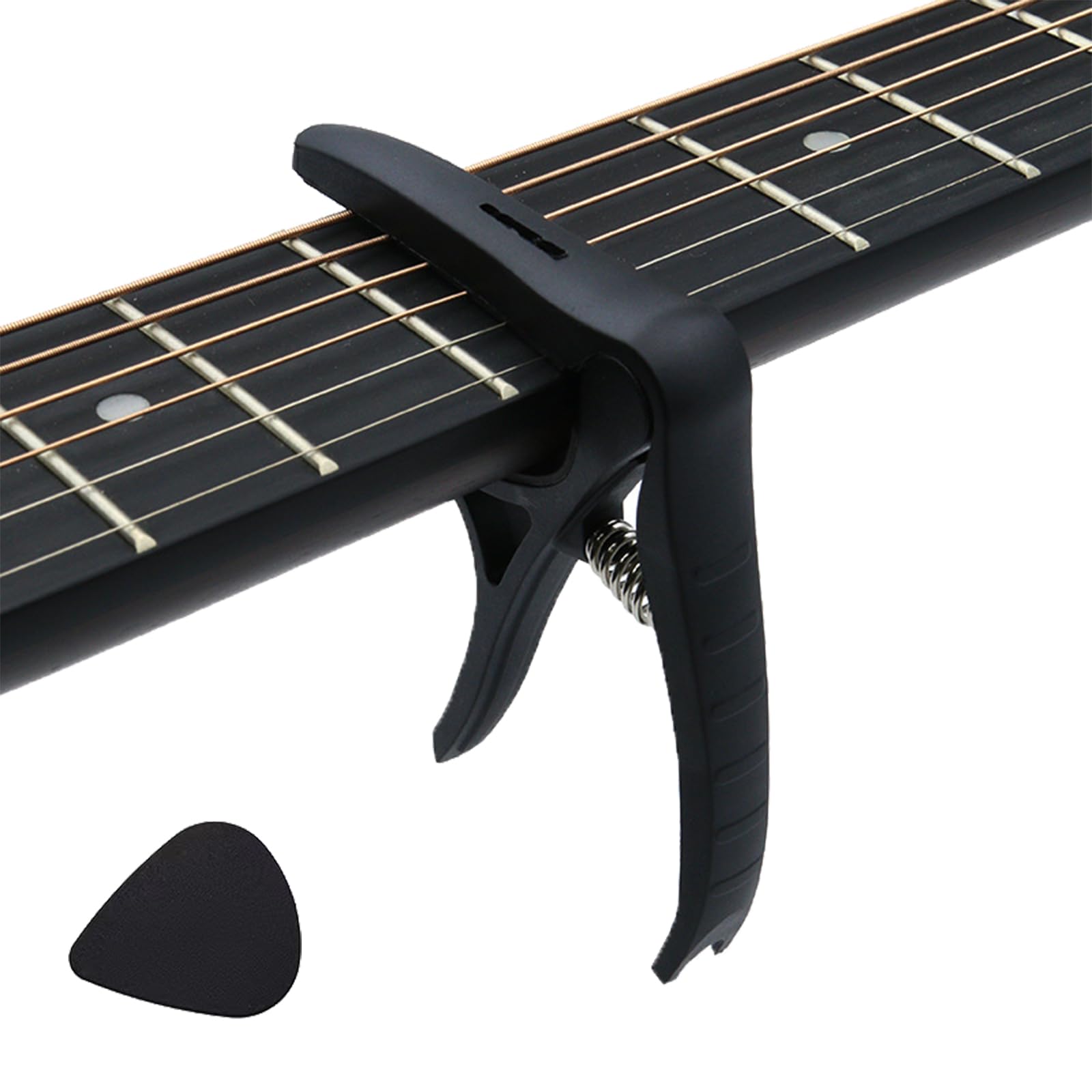 One Touch Gitarren Kapodaster Bund für Folk E-Gitarre Klassisch Akustik 1mm 1 Schwarz Gitarre, Gitarre, Gitarre, Gitarre, Bass, Ukulele, Plektrum, Stück, schwarz