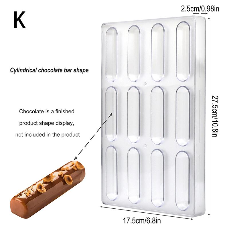 3D Polycarbonat Schokoladenformen Kugel Diamant Schokoladenbomben Pralinen Schokoriegel Professionelle Konditorei Backen Gebäckwerkzeuge