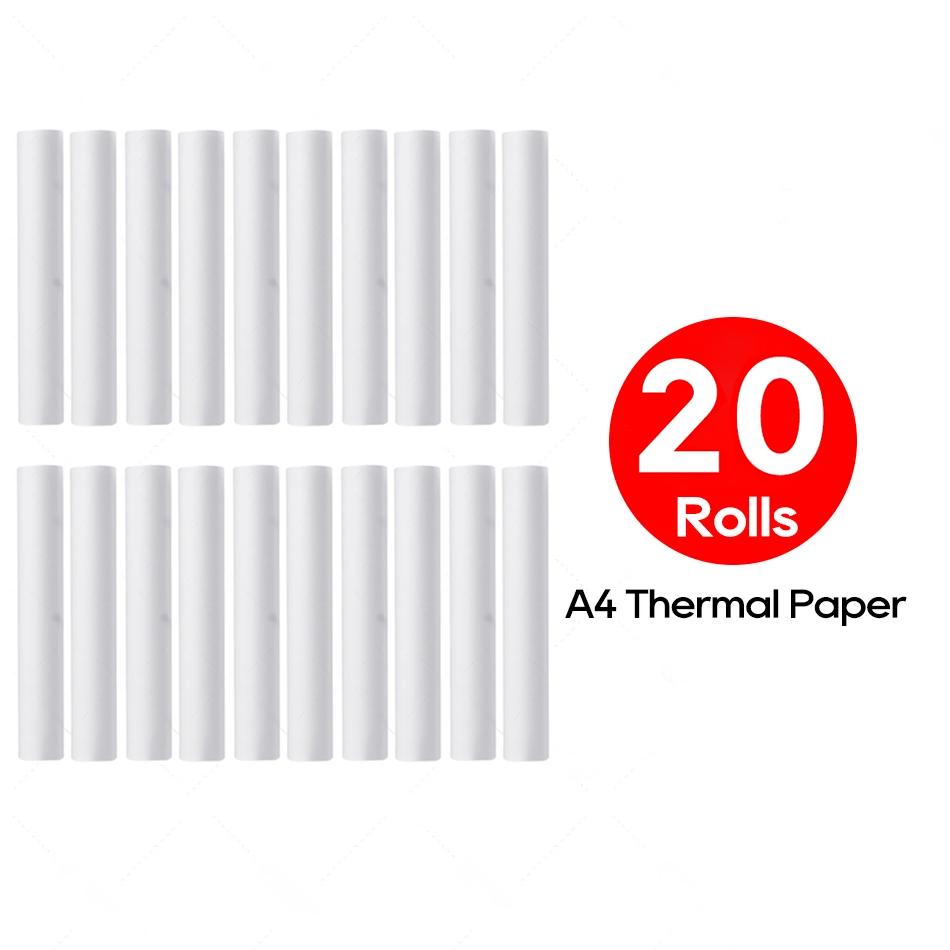 A4-Thermopapierrollen, 210 mm Breite, 30 mm Kern, Druckerpapier für A40/X8/S8/M08F/MT810, Beschriftungszubehör für den gewerblichen und gewerblichen Bereich gamboge