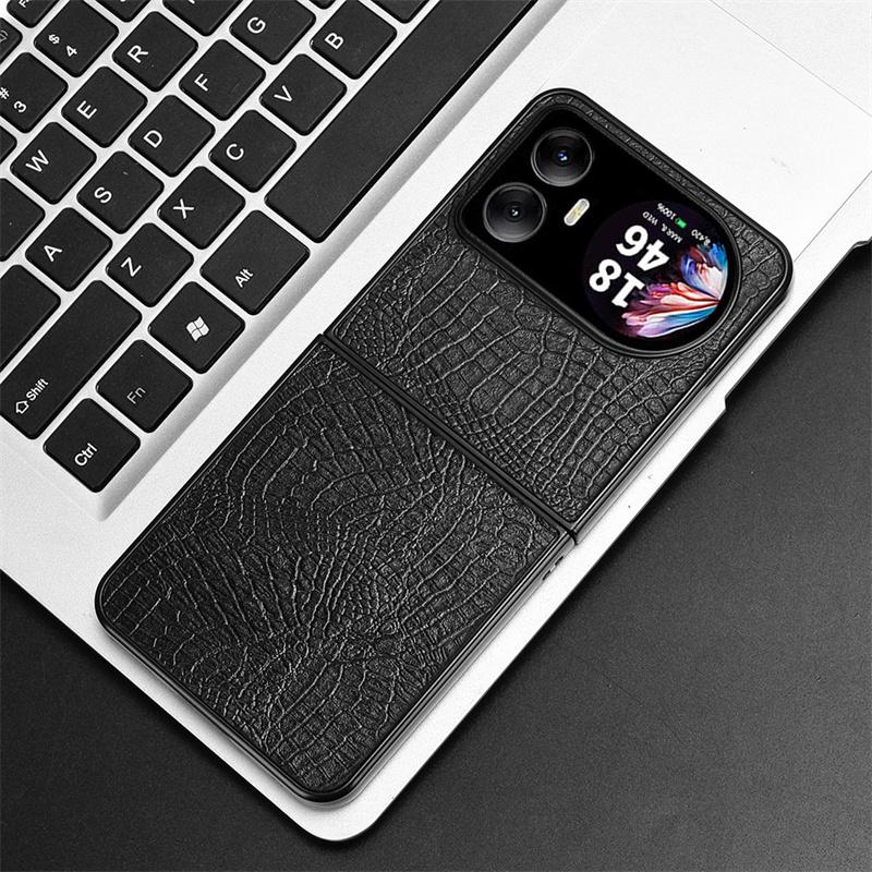Für Blackview Hero 10 Hülle Krokodilmuster Echtes Leder Handyhülle Für Blackview Hero 10 Harte PC+PU Handyhülle For Hero 10 schwarz